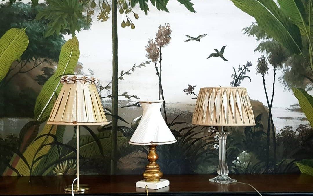 Abat-jour - cousus et pliss