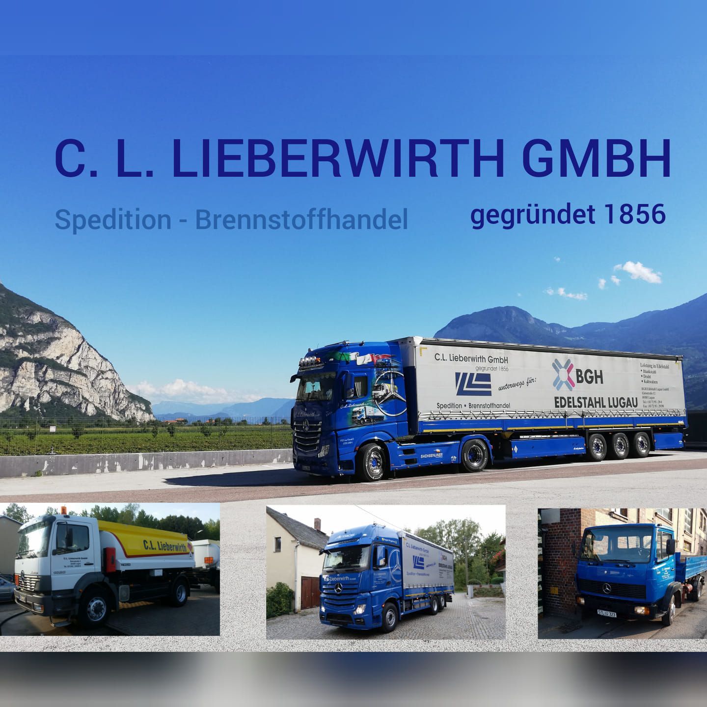 Werbung mit Lkws von C. L. Lieberwirth GmbH