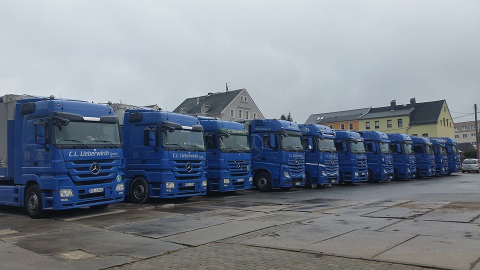 Lkw-Flotte von C. L. Lieberwirth GmbH