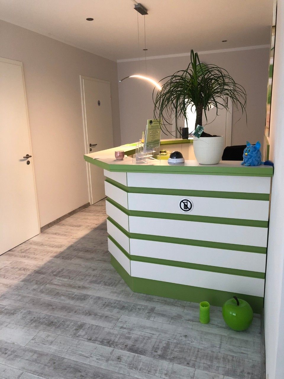 Empfangsthresen der Praxis