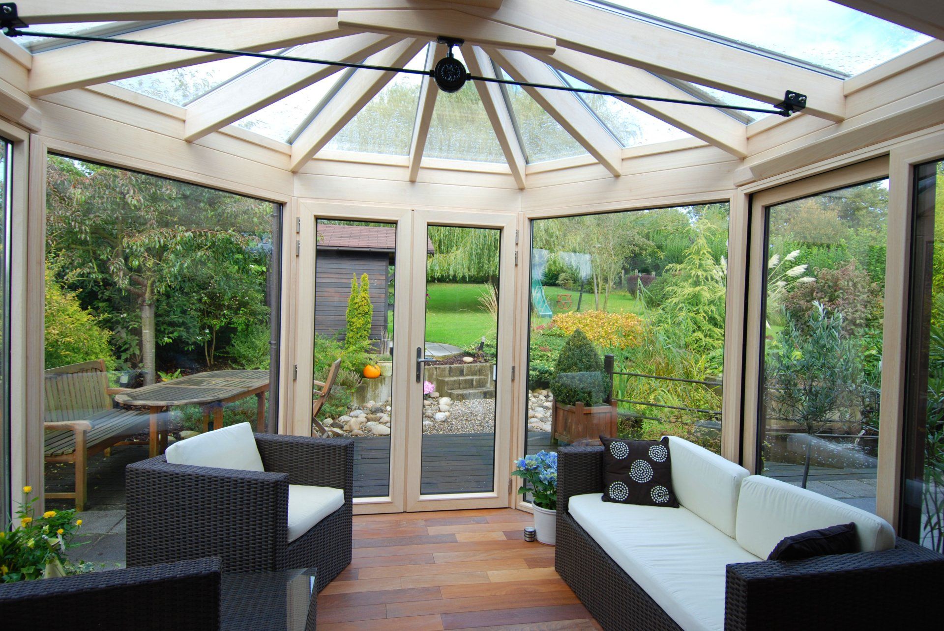 Vue intérieure d'une véranda