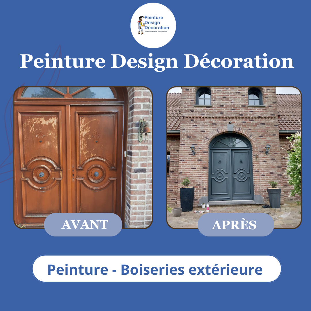 Peinture de boiseries extérieures.