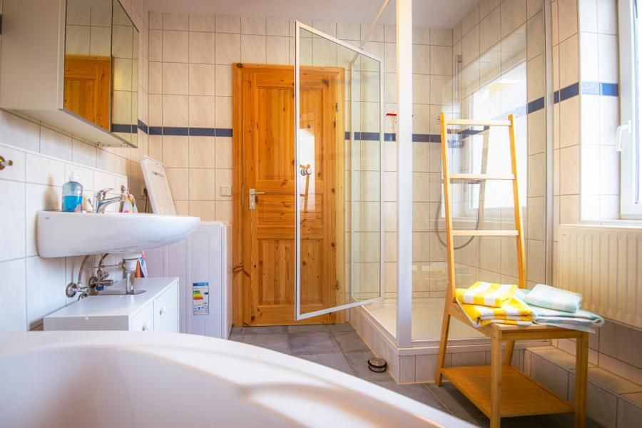 Ferienwohnung Badezimmer