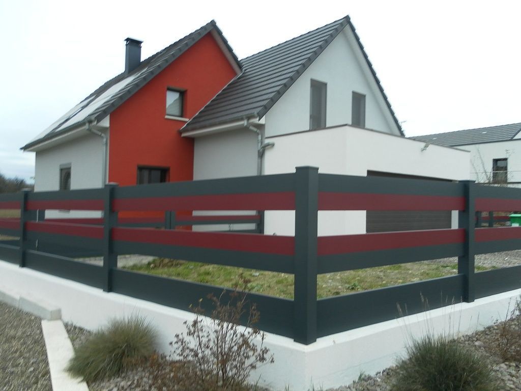 clôture Ranch deux tons