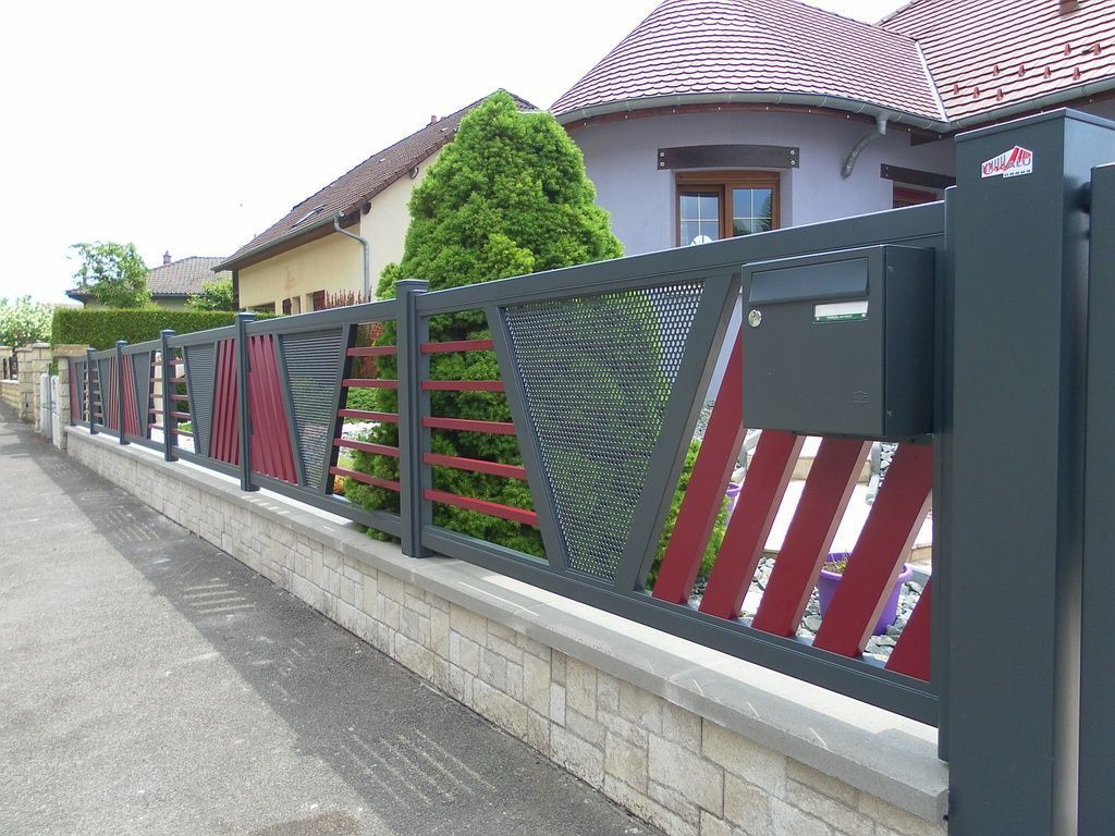 clôture alu contemporaine