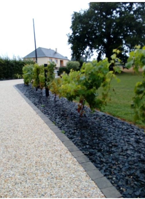 Aménagement d'une allée de jardin