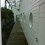 Peinture sur bois extérieure près de Bohars