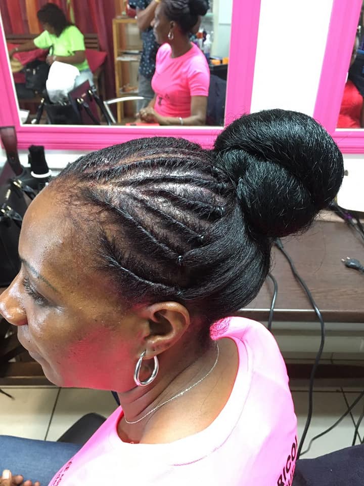 tresses et chignon
