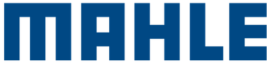 Logotipo de MAHLE en letras azules en negrita sobre un fondo blanco.