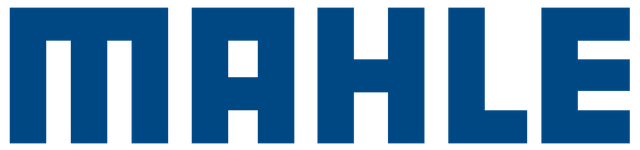 Logotipo de MAHLE en letras azules en negrita sobre un fondo blanco.