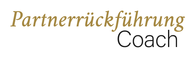 Ein Logo für den Coach Partnerrückführung mit weißem Hintergrund