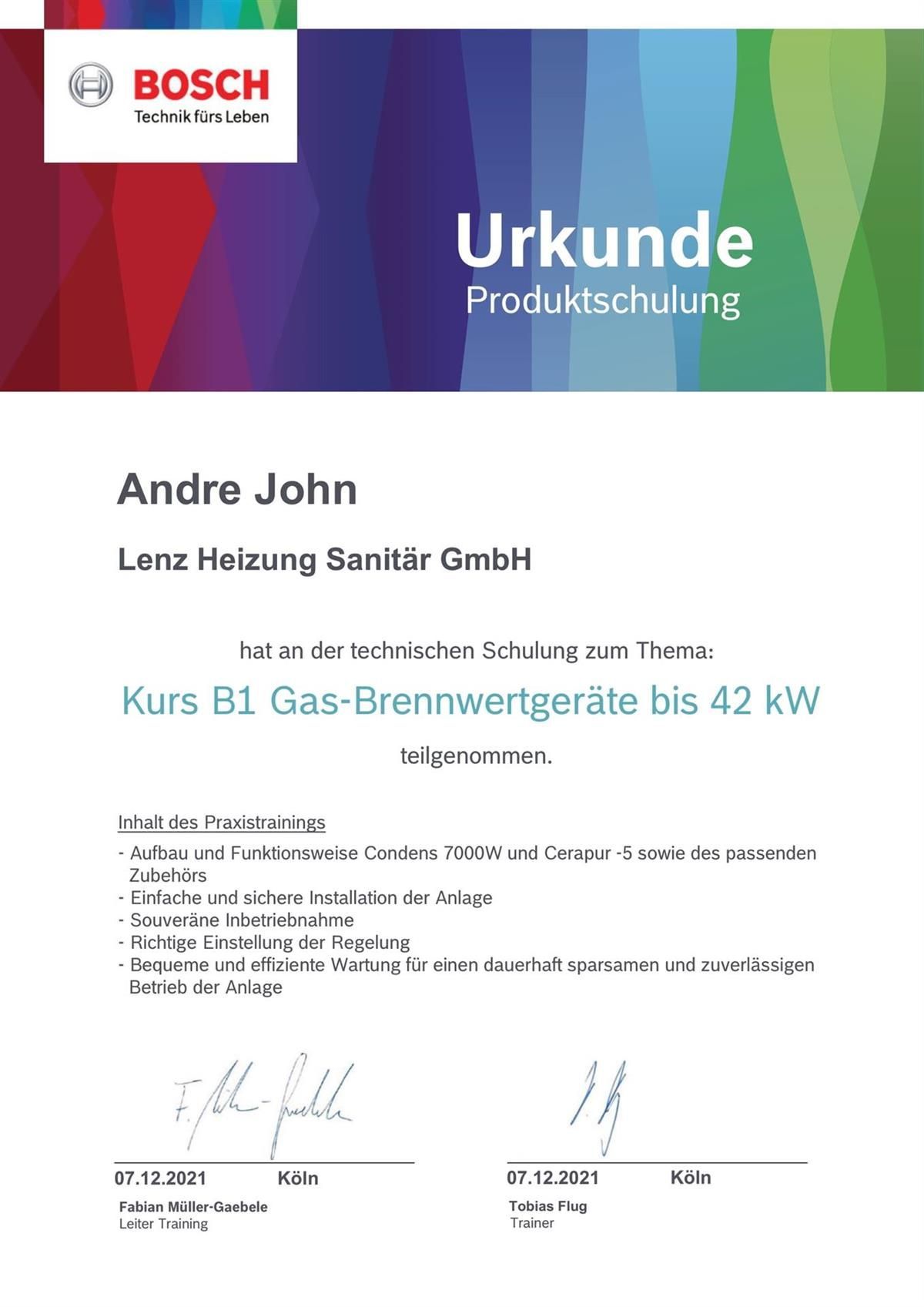 Es handelt sich um ein zertifikat mit der aufschrift urkunde-produktschulung.