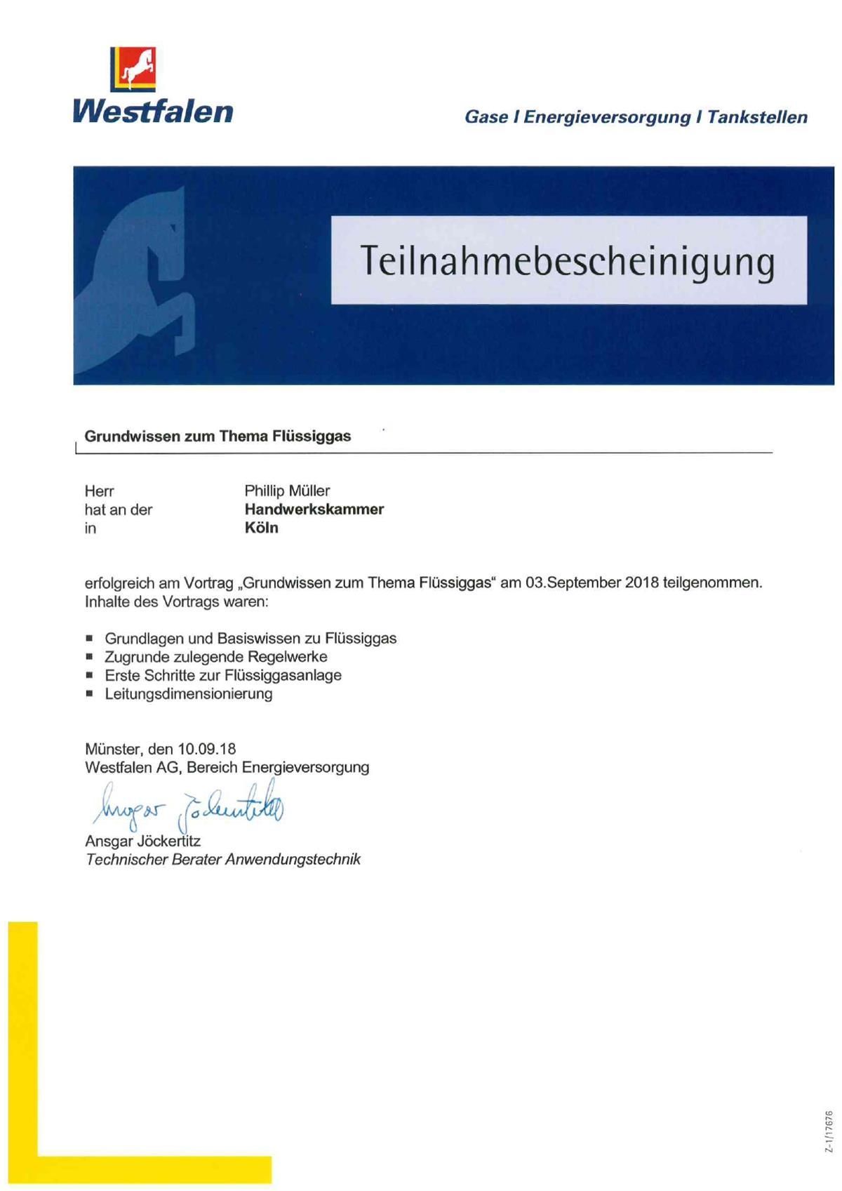 Eine blau-gelbe Urkunde mit einem Pferd darauf