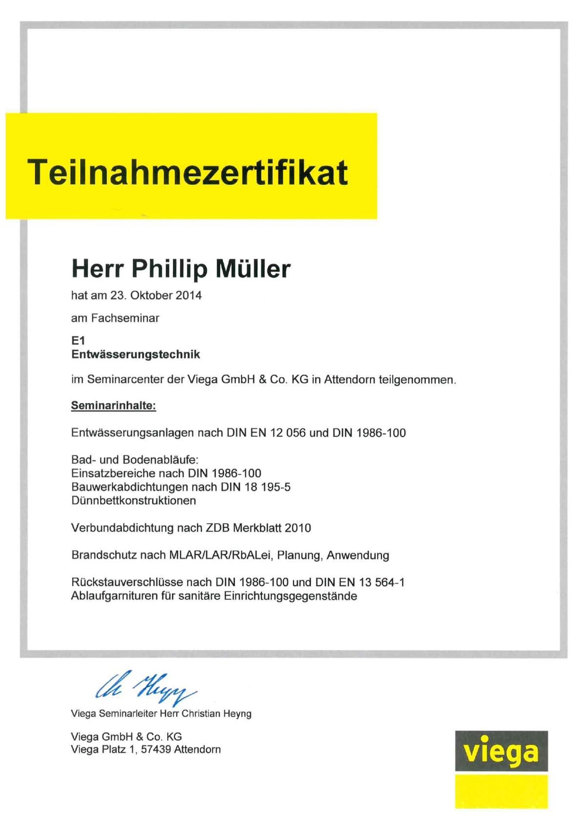 Es handelt sich um eine Bescheinigung mit dem Vermerk „Teilnahmezertifikat“.