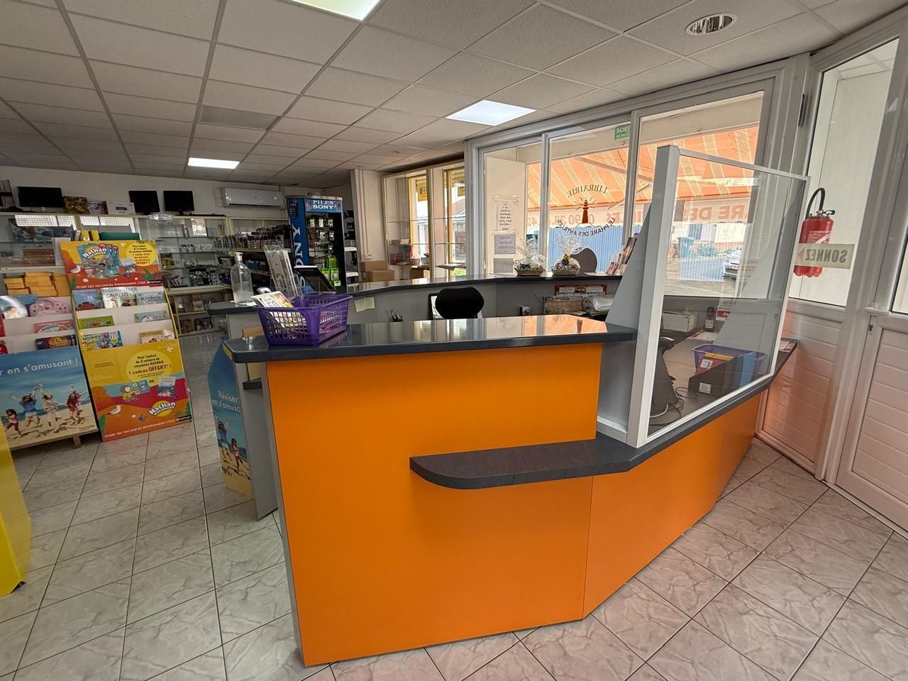 Accueil de la librairie.