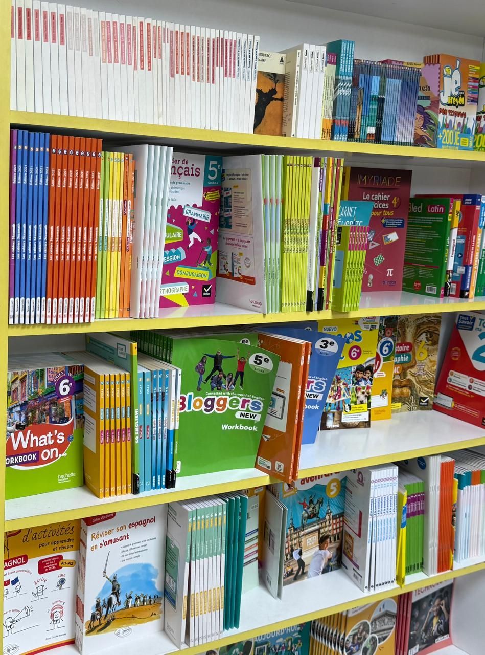 Livres scolaires.