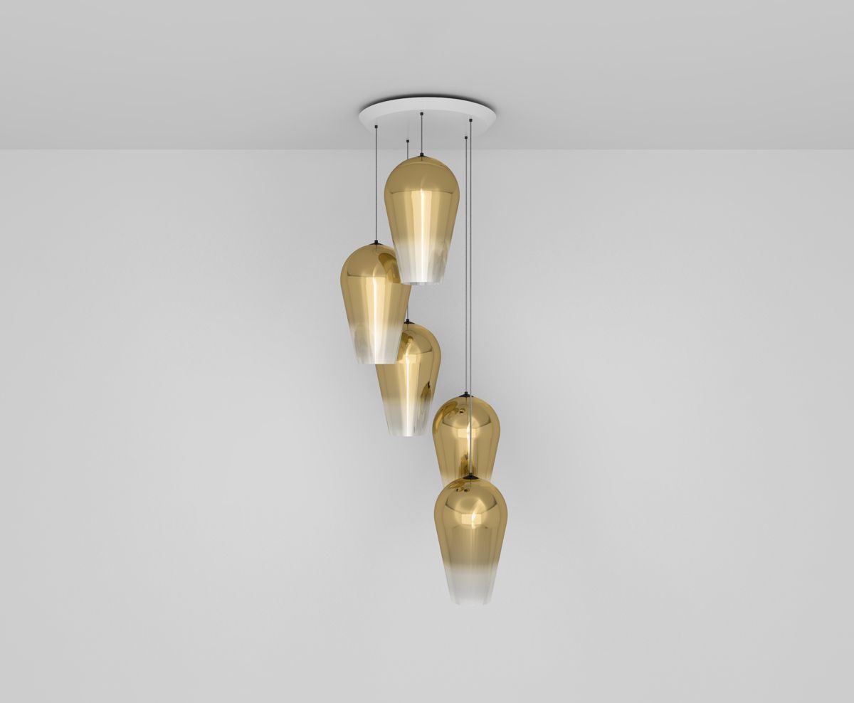 Suspension plaquée or