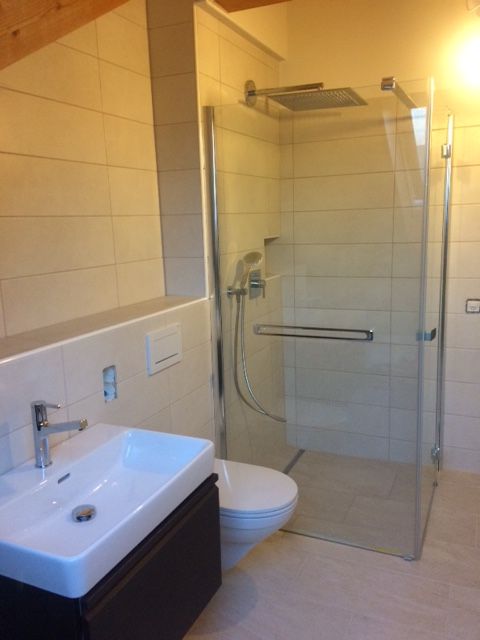 Badezimmersanierung, Bad ebenerdig