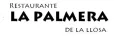 Logotipo del restaurante con la inscripci&oacute;n &ldquo;La Palmera de La Llosa&rdquo; en texto negro sobre fondo blanco.