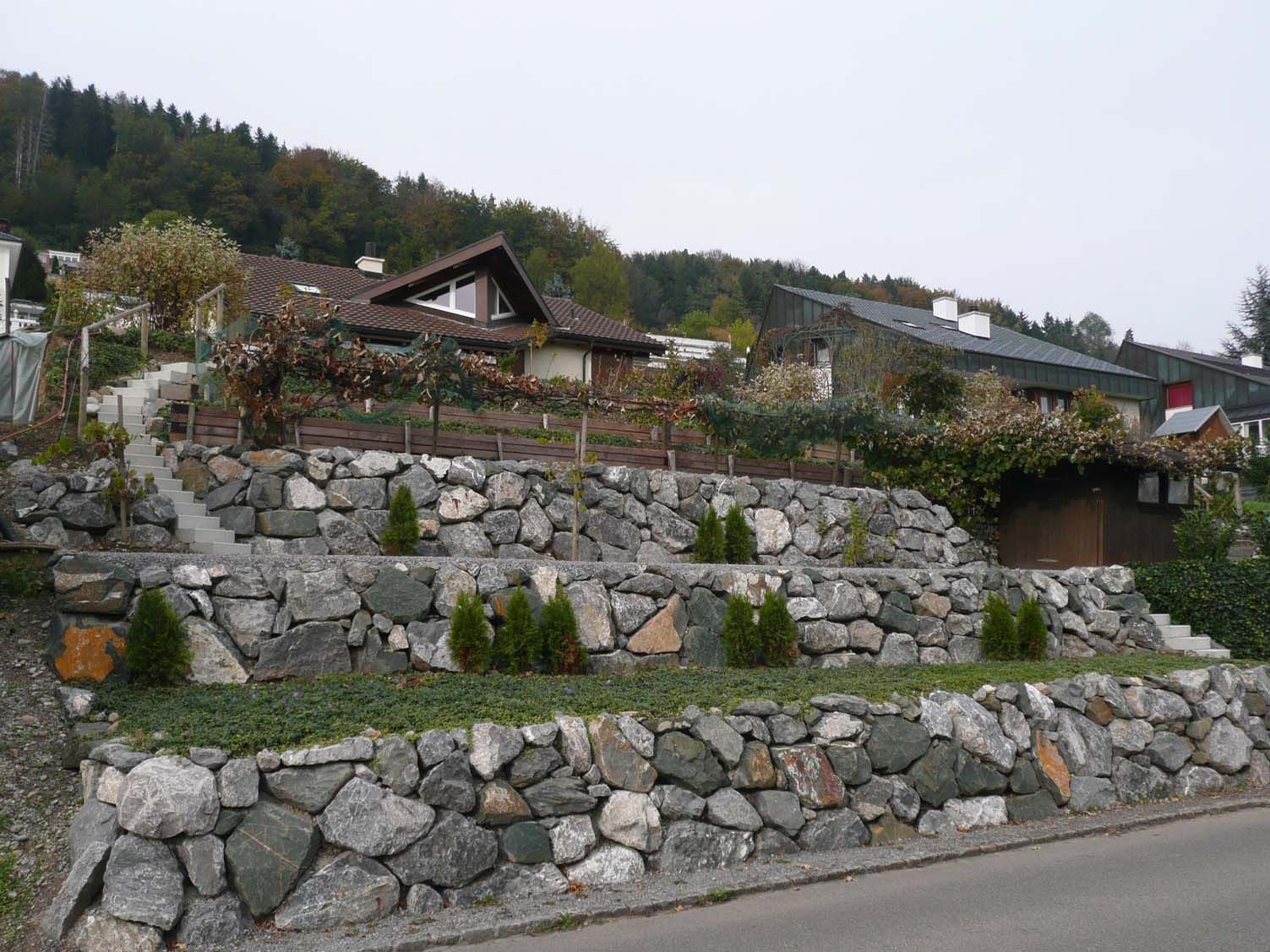 Natursteinmauer - Schlauri & Holenstein AG - Zuckenriet