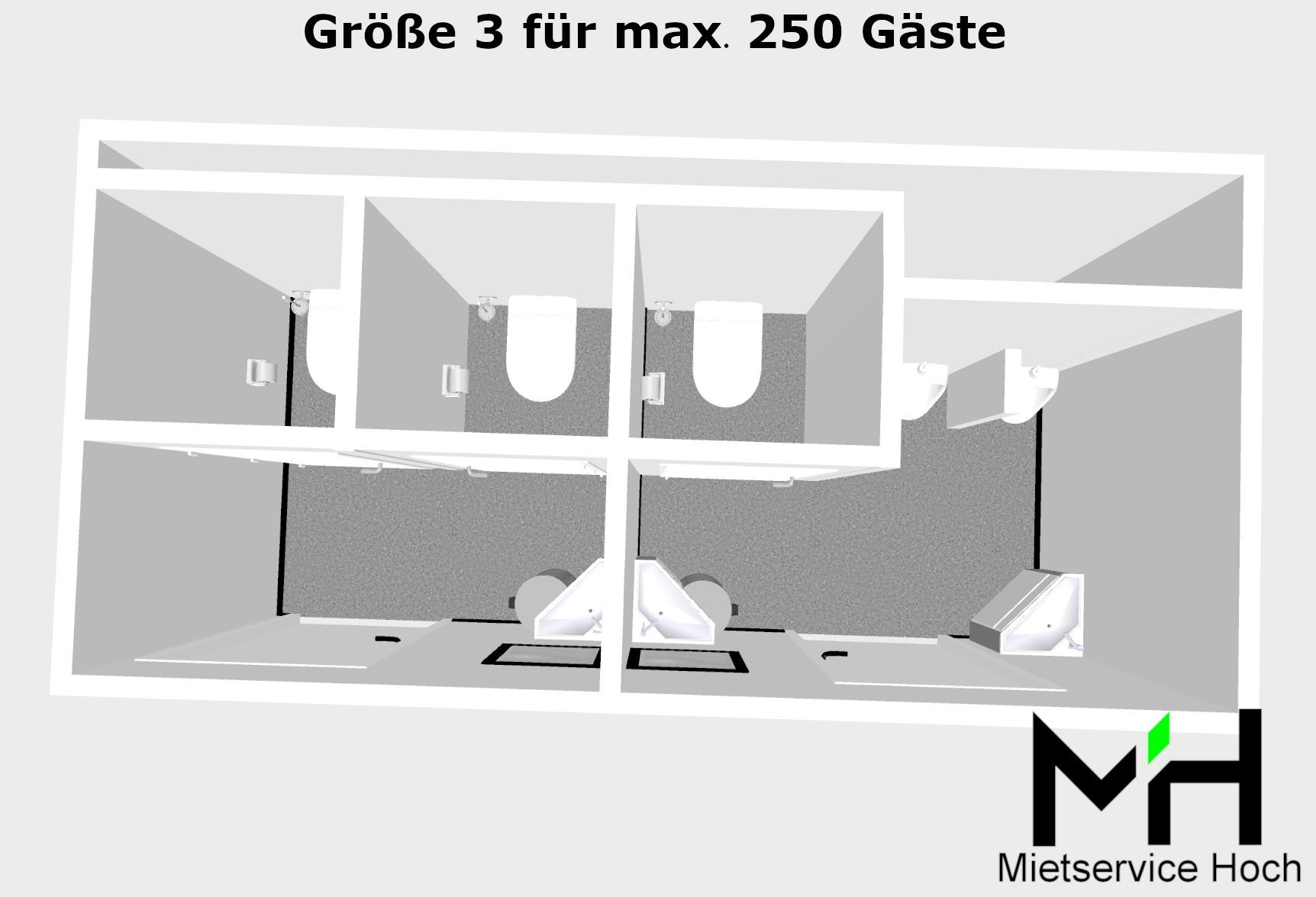 Grundriss Toilettenwagen Größe 3