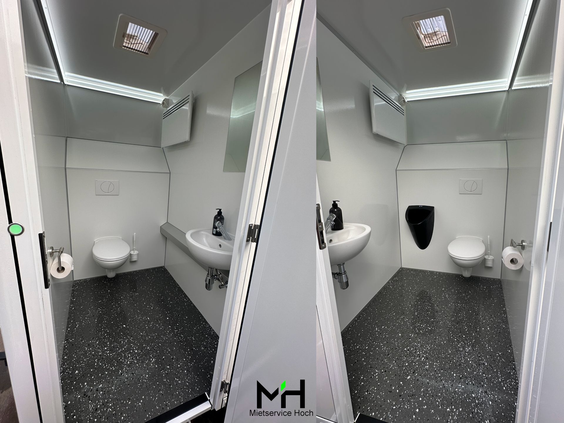 Innenraum von einem Toilettenwagen Größe 1 