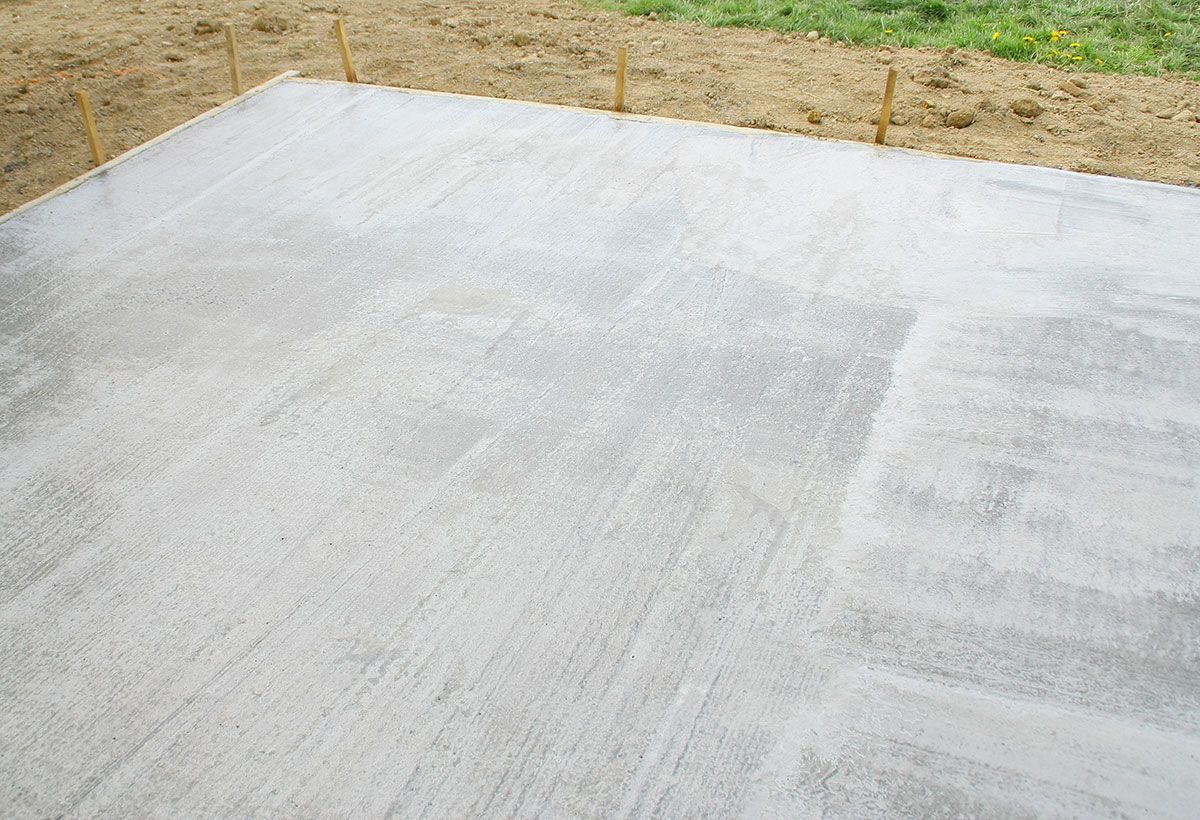Dalle de béton extérieure