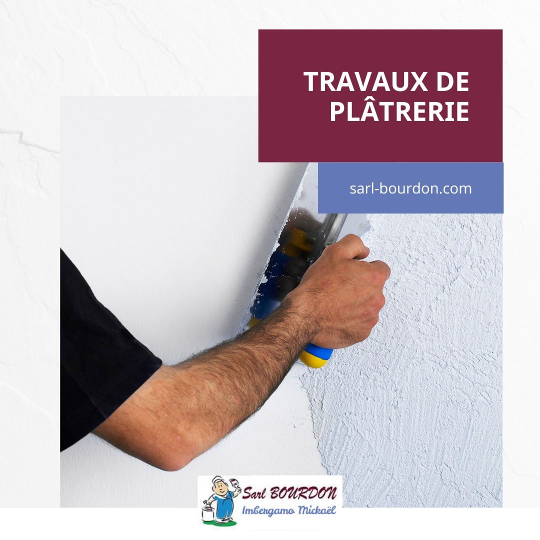 Des travaux de plâtrerie.