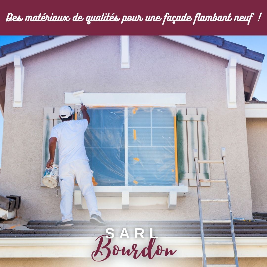 La peinture d'une façade.