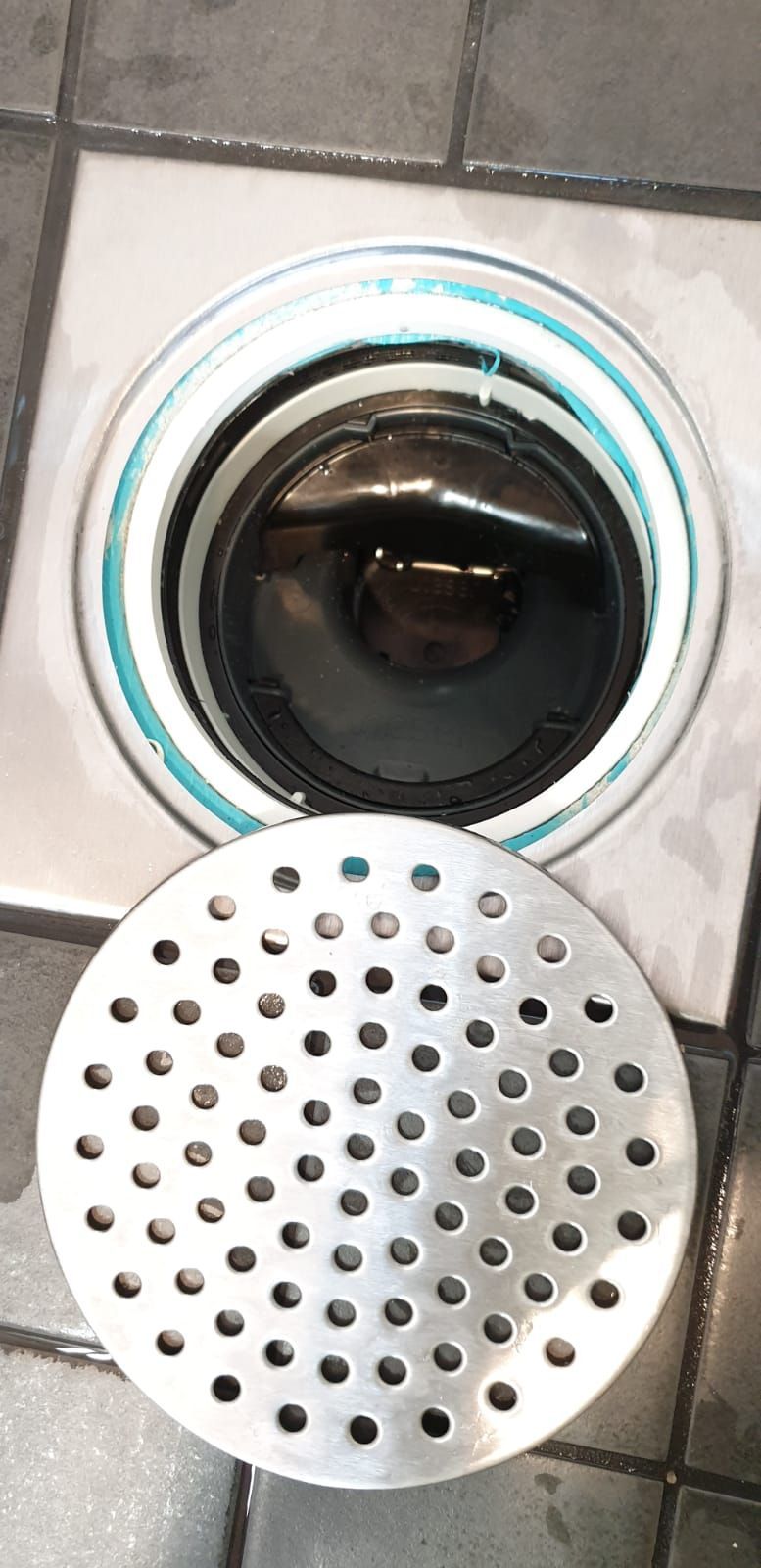 Puhdistettu lattiakaivo