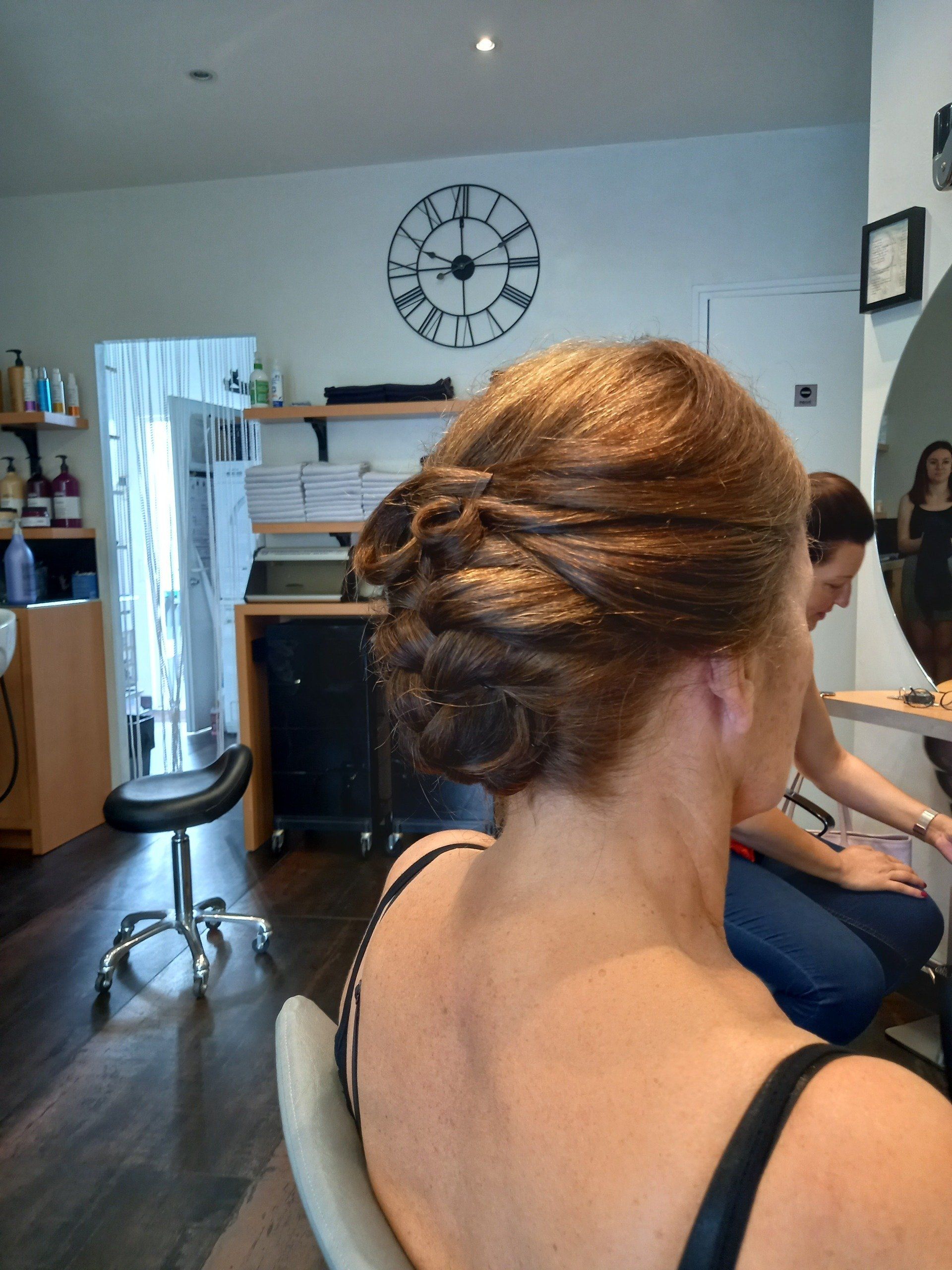 Chignon de profil