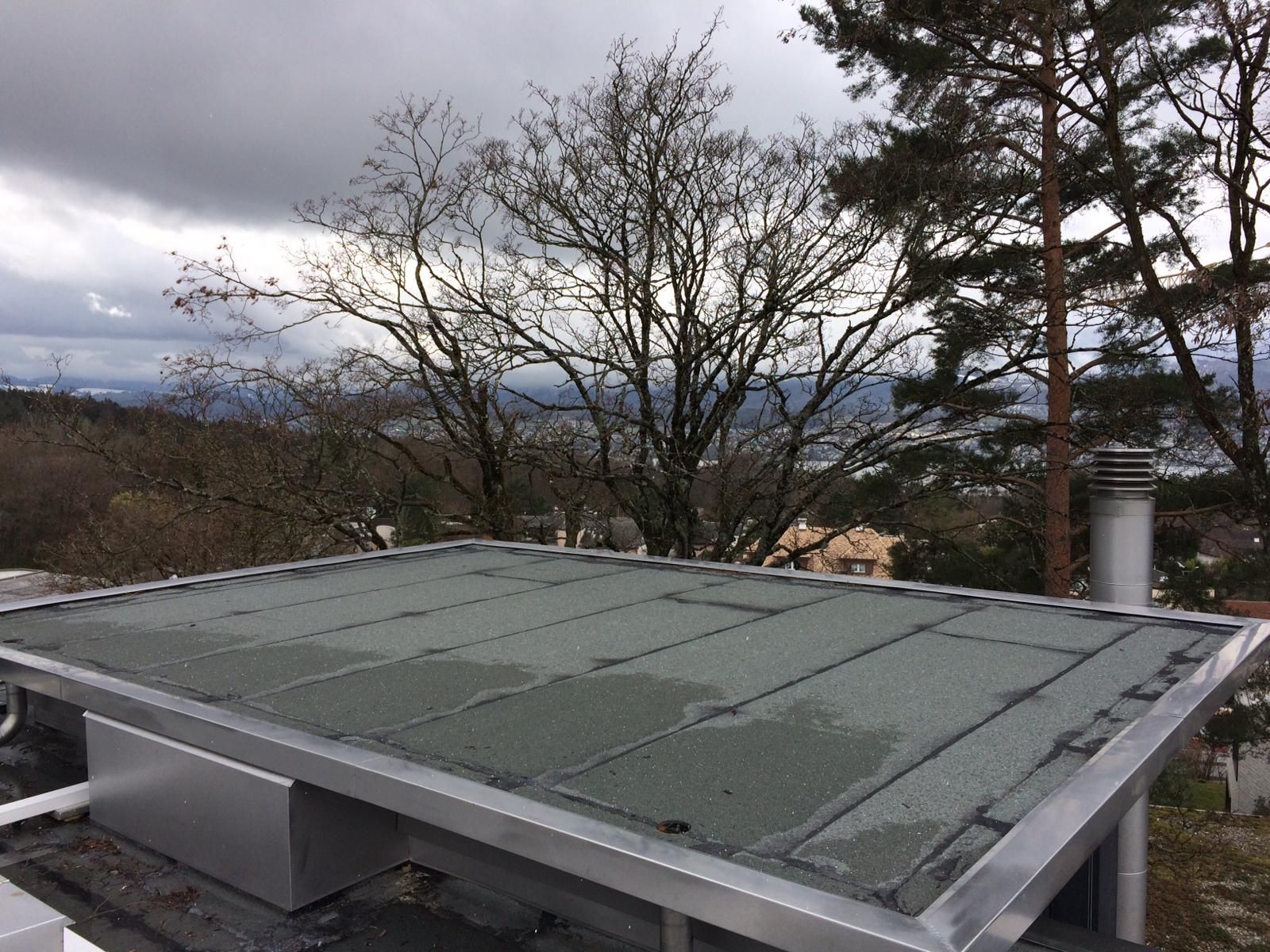 Flachdach - Wyss AG Spenglerei Flachdach Blitzschutz