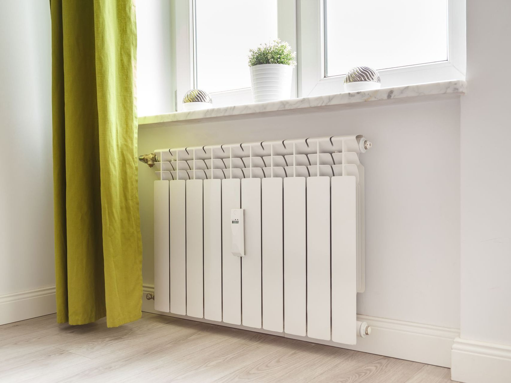 Radiateur rideau vert