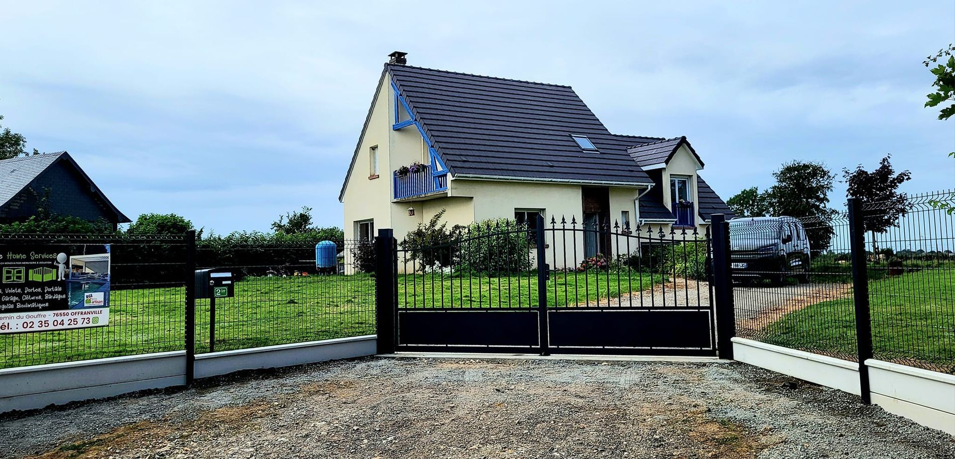 Clôtures et portail en fer forgé 02