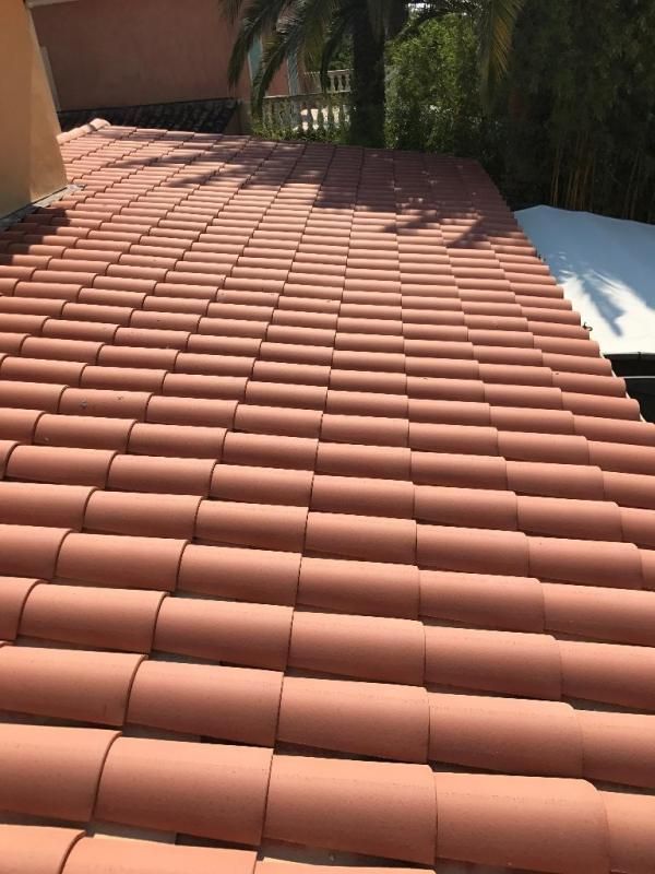 Toit propre et nettoyé