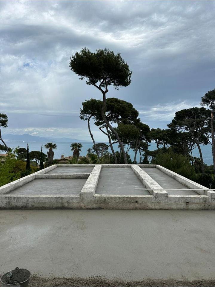 Photo des fondations d'une maison