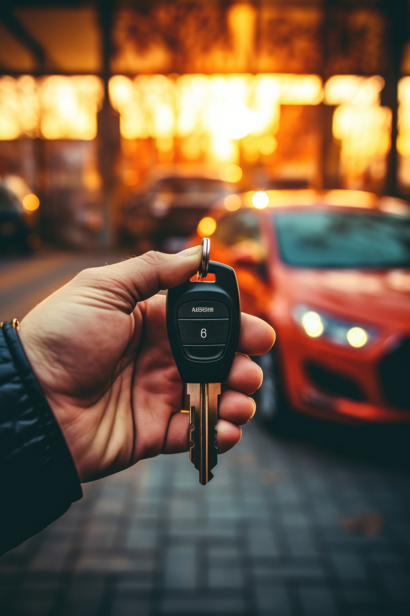 Un garaje vacío con una puerta de garaje abierta y una ventana