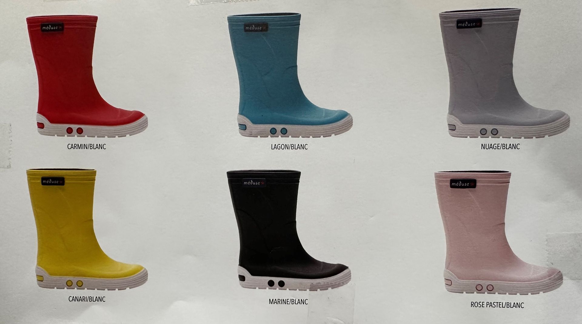 Catalogue de bottes de pluie pour enfants