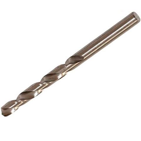 Un primer plano de una broca sobre un fondo blanco.