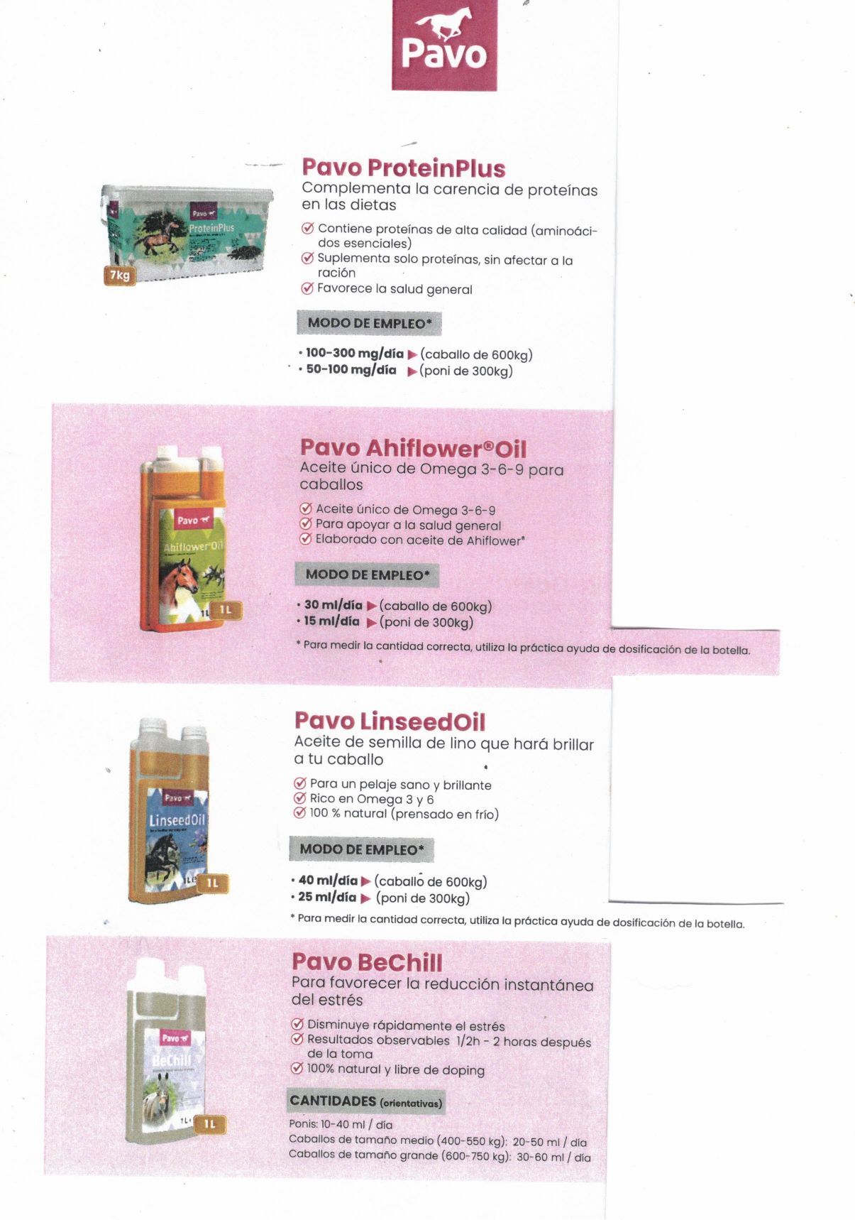 Hay muchos tipos diferentes de productos en esta página.