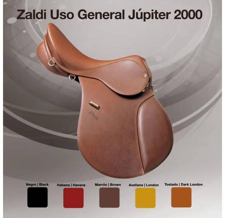 Una imagen de un sillín que dice zaldi uso general jupiter 2000