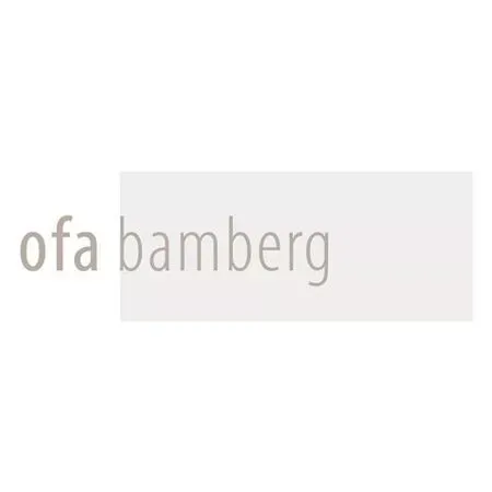Ein Logo für eine Firma namens Ofa Bamberg auf weißem Hintergrund.