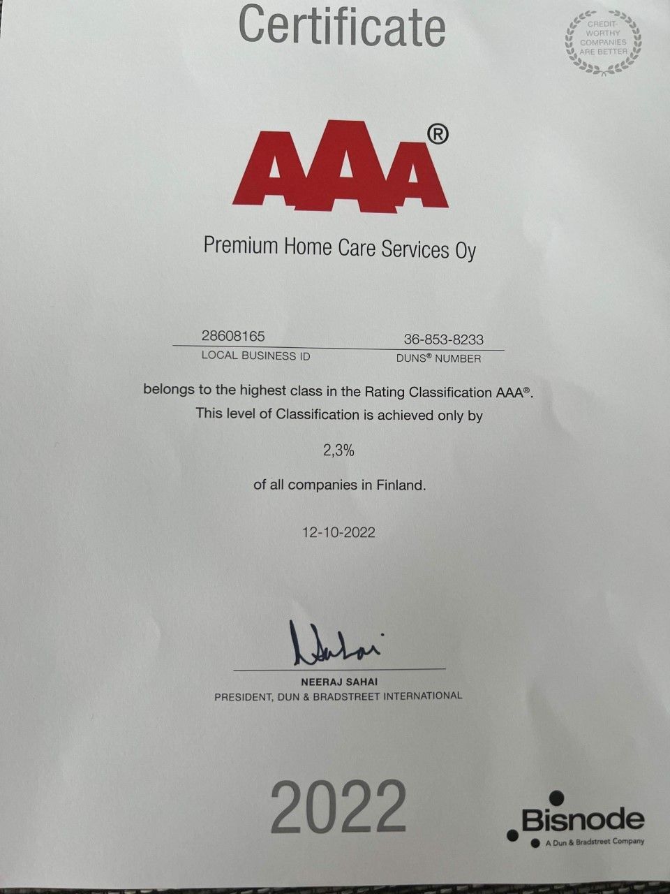 Premium Home Care Services Oy