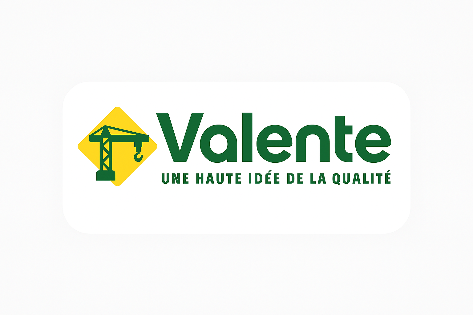 Page d'accueil Logo de l'entreprise Valente Grue Assistance.