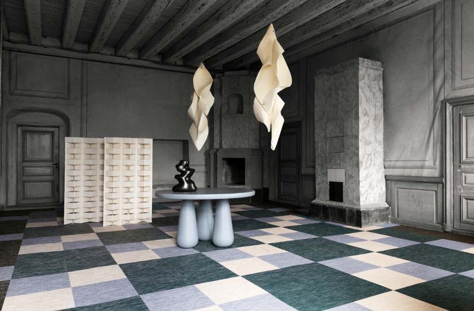 Karierter Flickenteppich