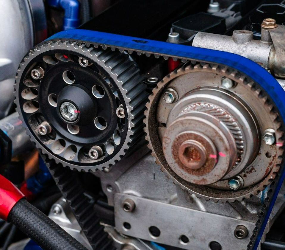 Pièces de distribution en gros plan