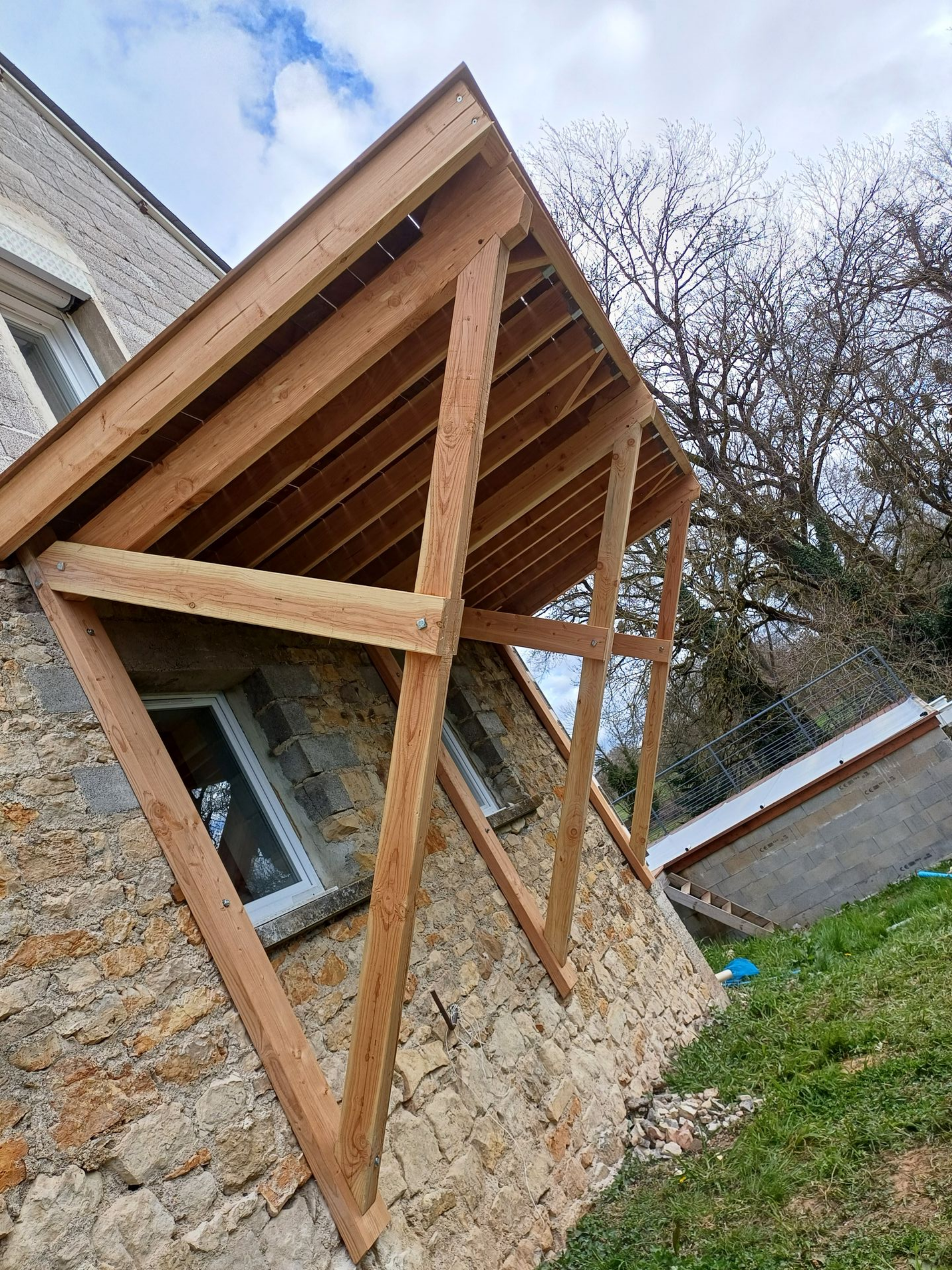 Création de balcon en bois