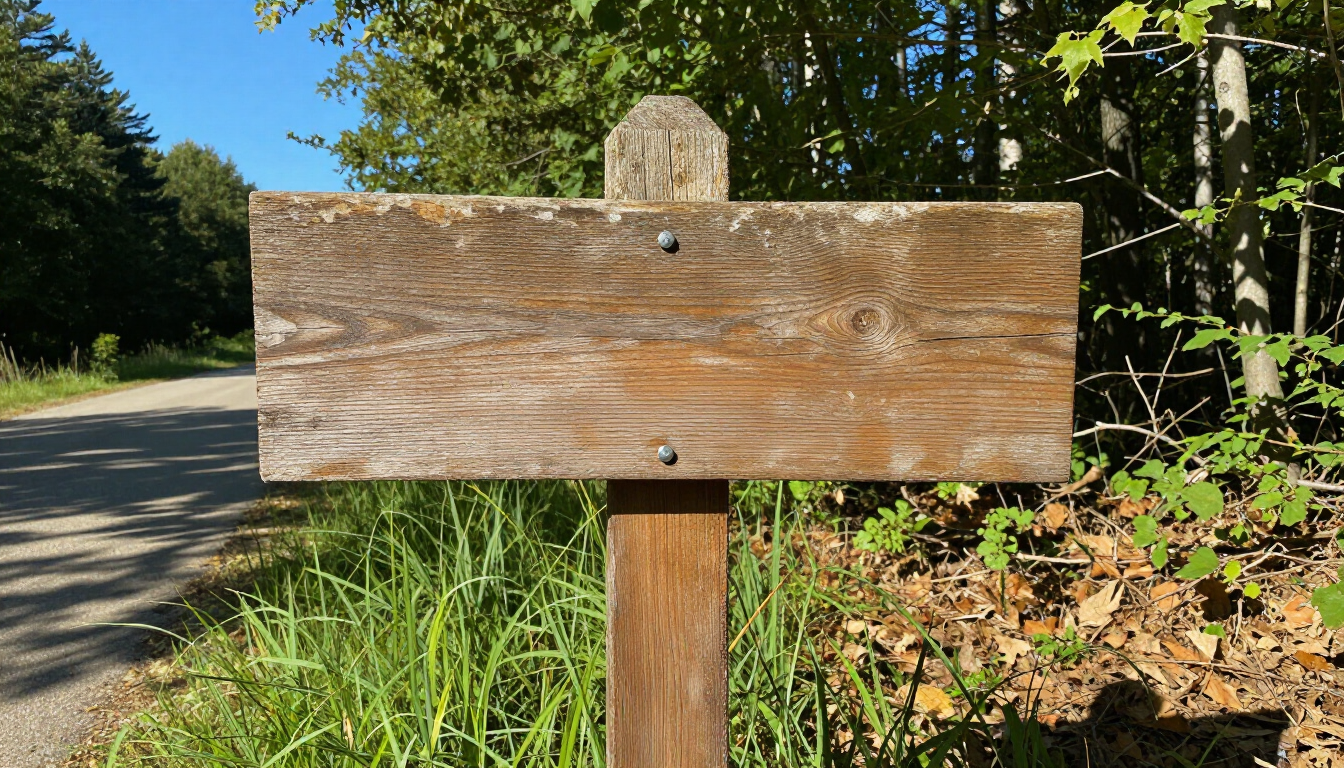 Dos personas vestidas de manera informal se dan la mano en un bosque soleado; una de ellas sostiene un portapapeles.