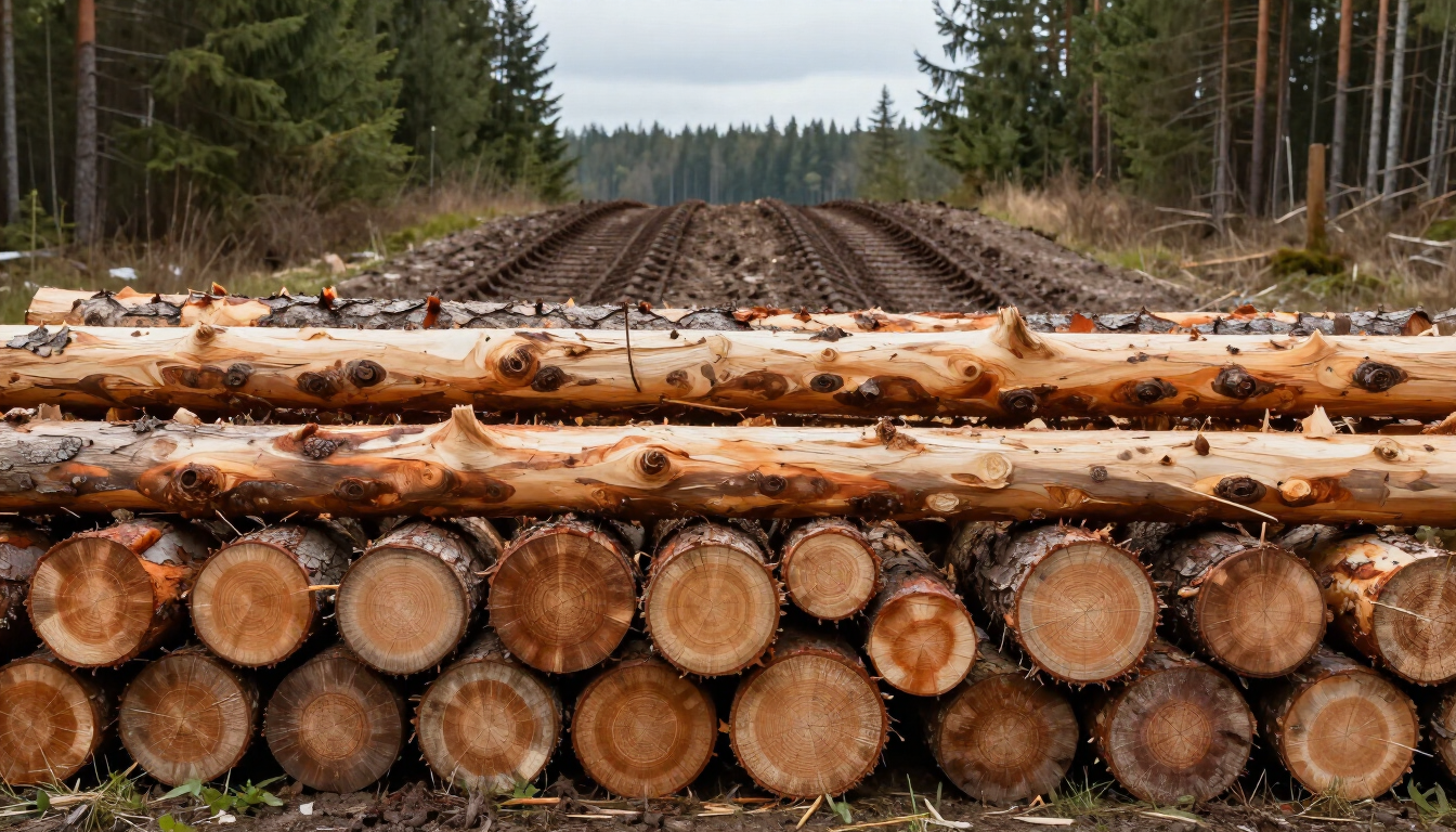 Dos personas vestidas de manera informal se dan la mano en un bosque soleado; una de ellas sostiene un portapapeles.