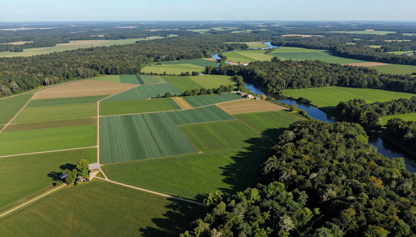 Dos personas vestidas de manera informal se dan la mano en un bosque soleado; una de ellas sostiene un portapapeles.